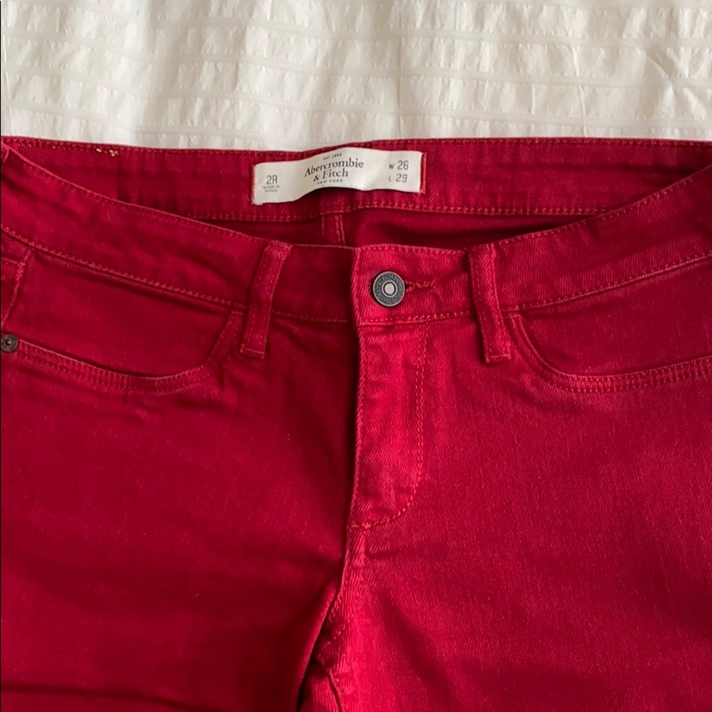 Red A&F pants - Picture 2 of 8